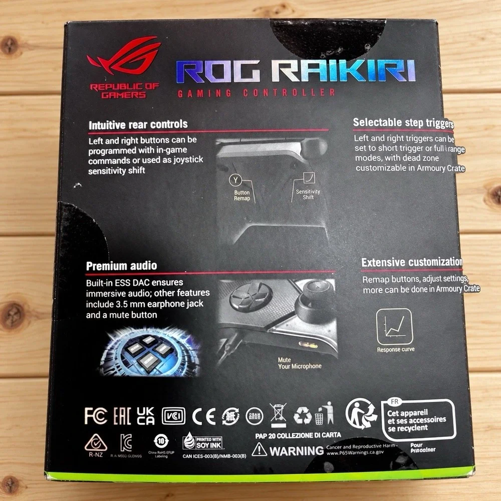 ASUS ROG Raikiri Wired Controller RGB Remap for Xbox Series X|S One PC 3m[D]
